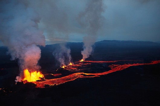 Islandia - Erupacja wulkanu 2